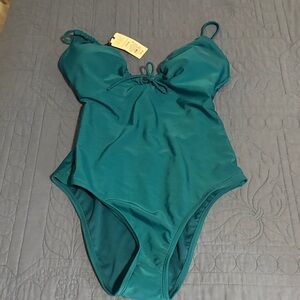 Shade & Shore women’s  One Piece in Deep Teal swimsuit